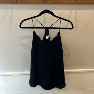 J Crew Scalloped Cami Top - Black
- Size 0